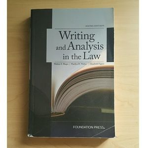Book: Writing In The Analysis of the Law